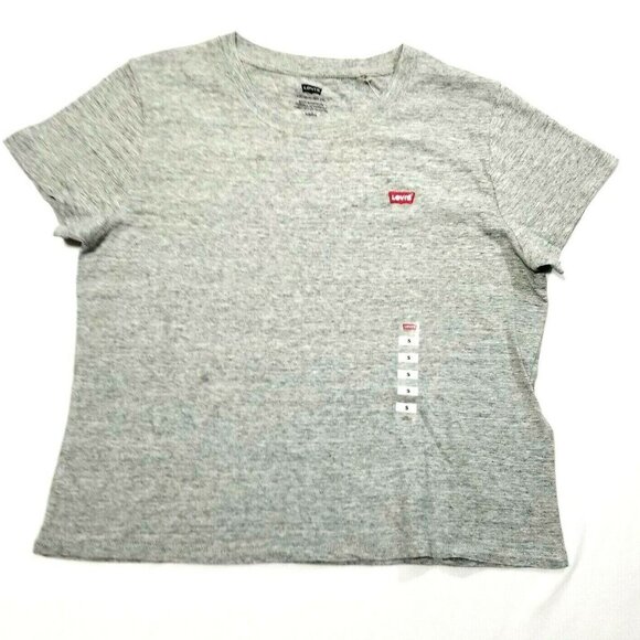 Levi's Women's Graphics T-Shirt Short‎ Sleeve Crop - Picture 1 of 6